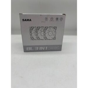 SAMA BL 3 IN 1 ARGB Fan Kit White 120mm Hydro Bearing 1100RPM